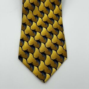 Nature Conservancy Marlin Silk Tie Conservation Collection Handmade 4" W x 59" L
